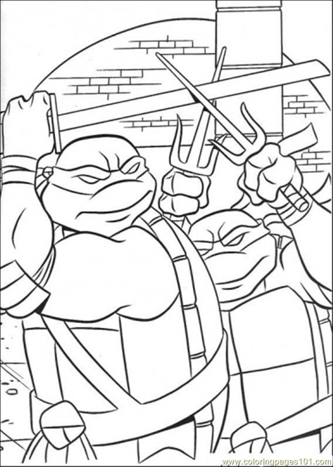 Ninja Turtle Coloring Pages Free Printable 83