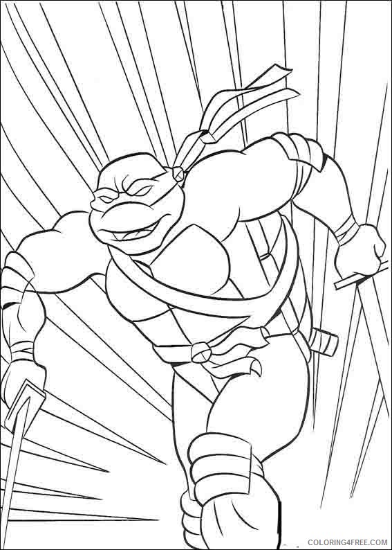 Ninja Turtle Coloring Pages Free Printable 91