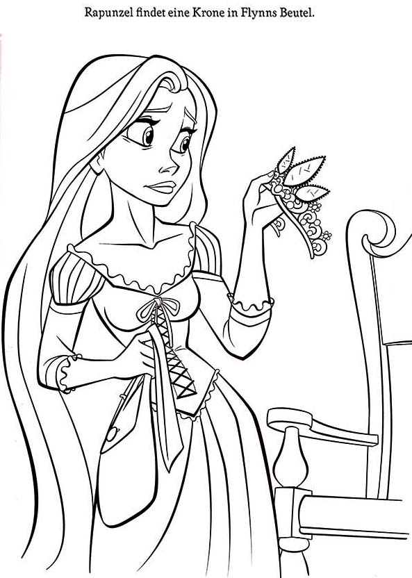 Rapunzel and Flynn Coloring Pages Free Printable 69