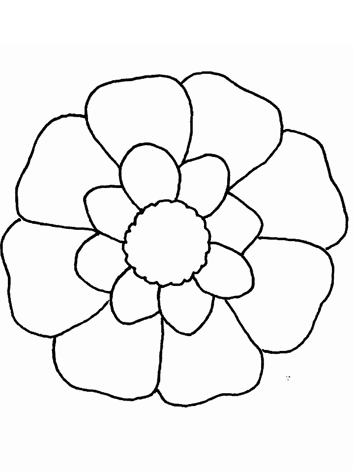 Simple Flower Coloring Pages Free Printable 101