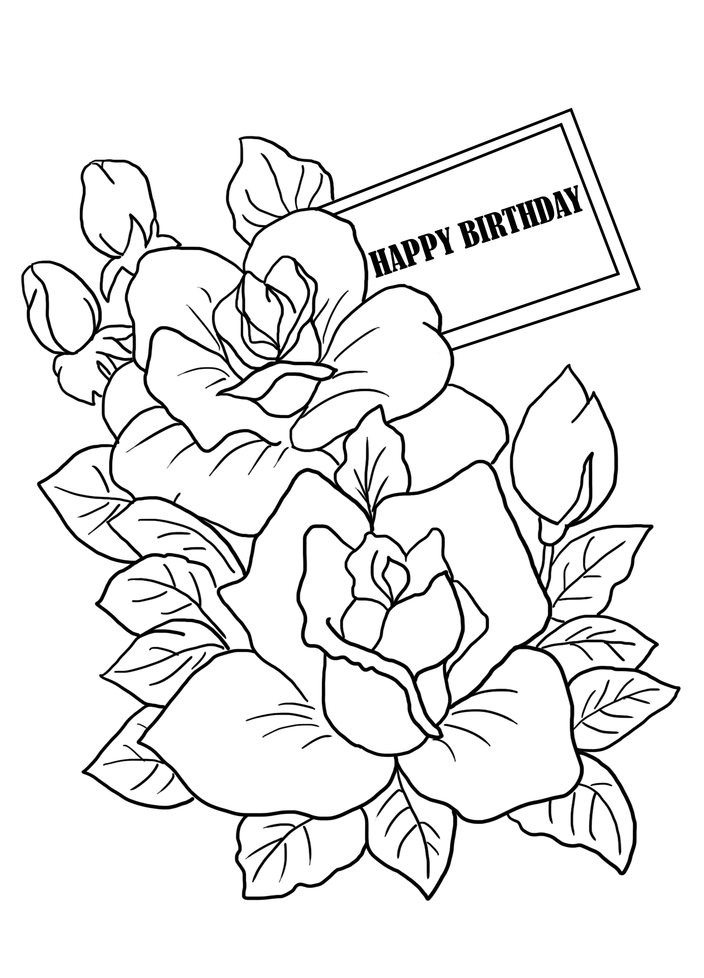 Simple Flower Coloring Pages Free Printable 121