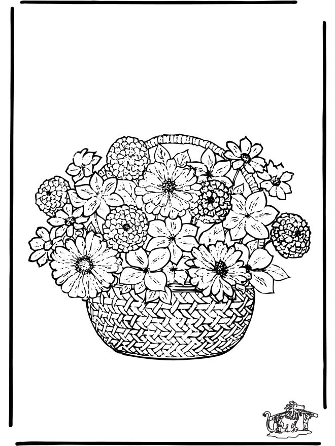 Simple Flower Coloring Pages Free Printable 122