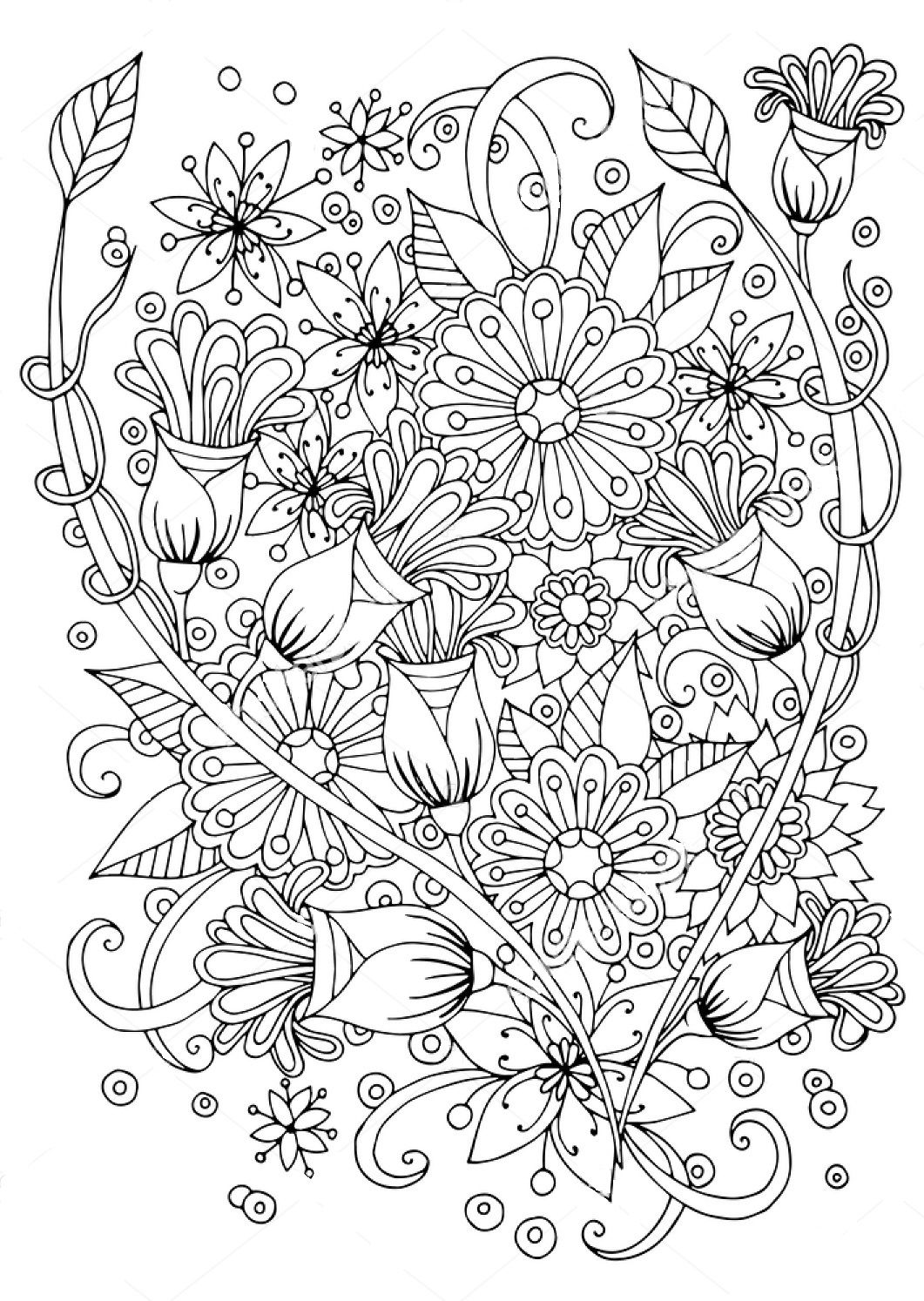 Simple Flower Coloring Pages Free Printable 141