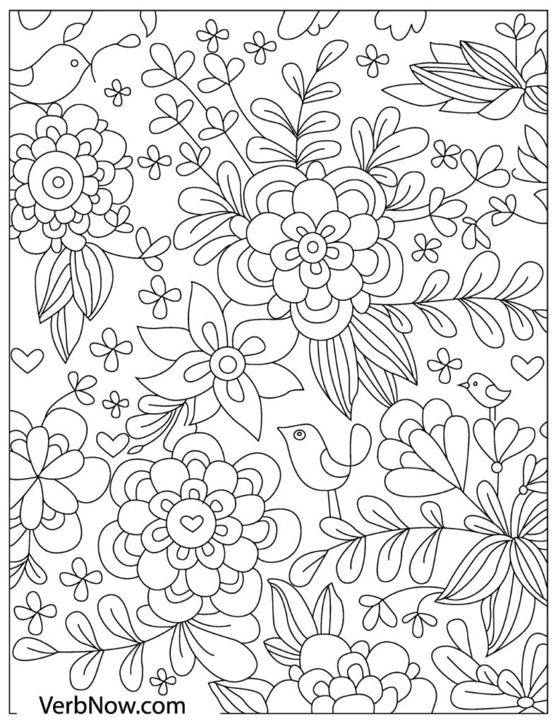 Simple Flower Coloring Pages Free Printable 143