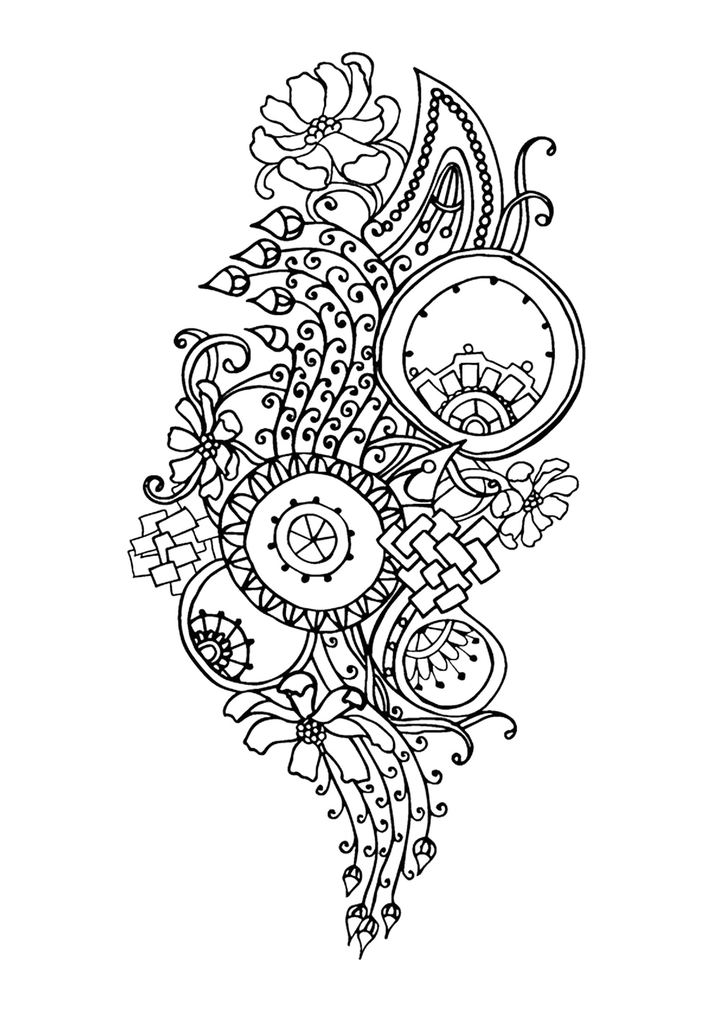 Simple Flower Coloring Pages Free Printable 168