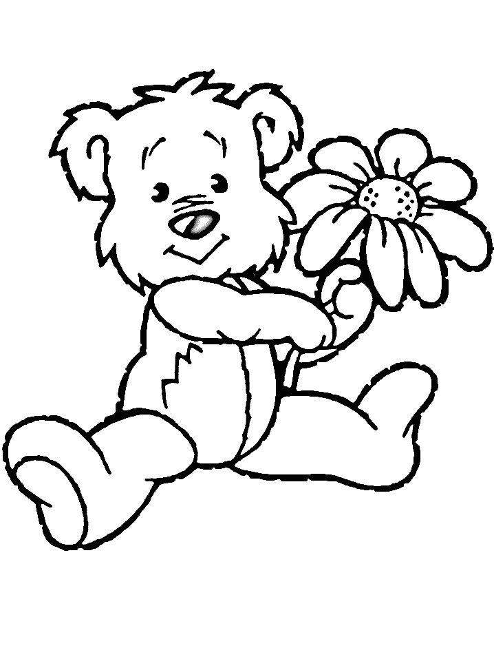 Simple Flower Coloring Pages Free Printable 52