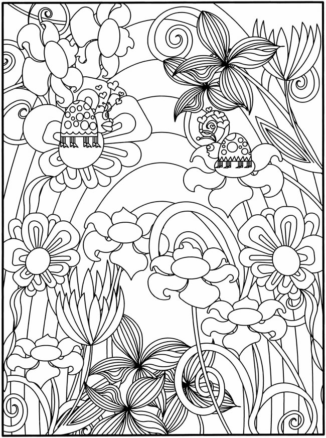 Simple Flower Coloring Pages Free Printable 55