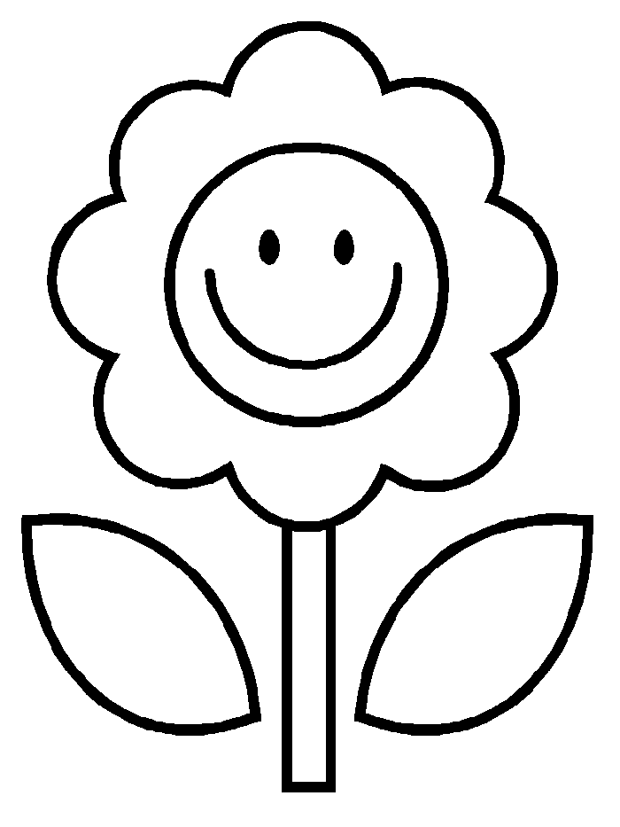 Simple Flower Coloring Pages Free Printable 79