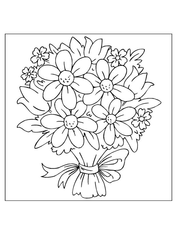 Simple Flower Coloring Pages Free Printable 81