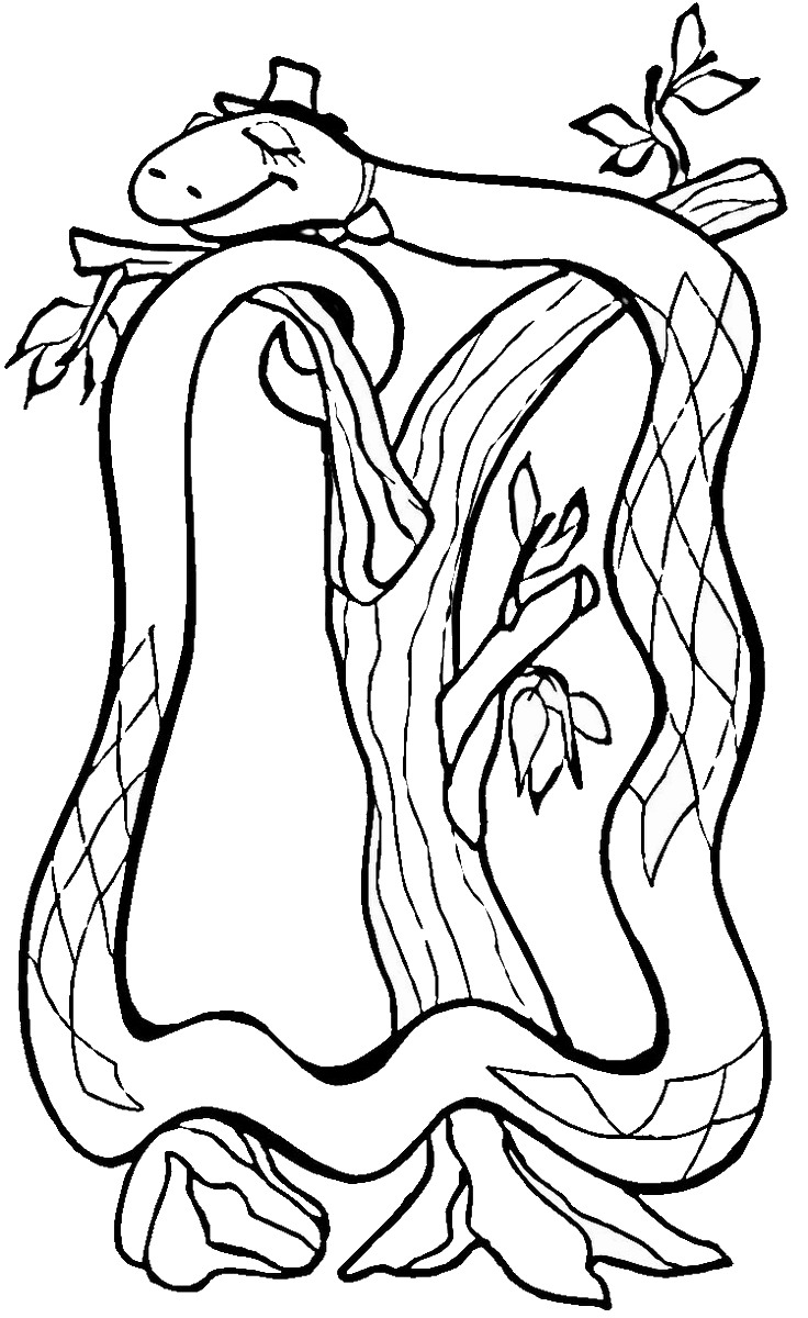 Snake Coloring Pages for Kids Free Printable 14