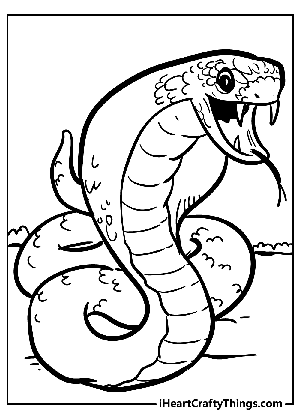 Snake Coloring Pages for Kids Free Printable 19