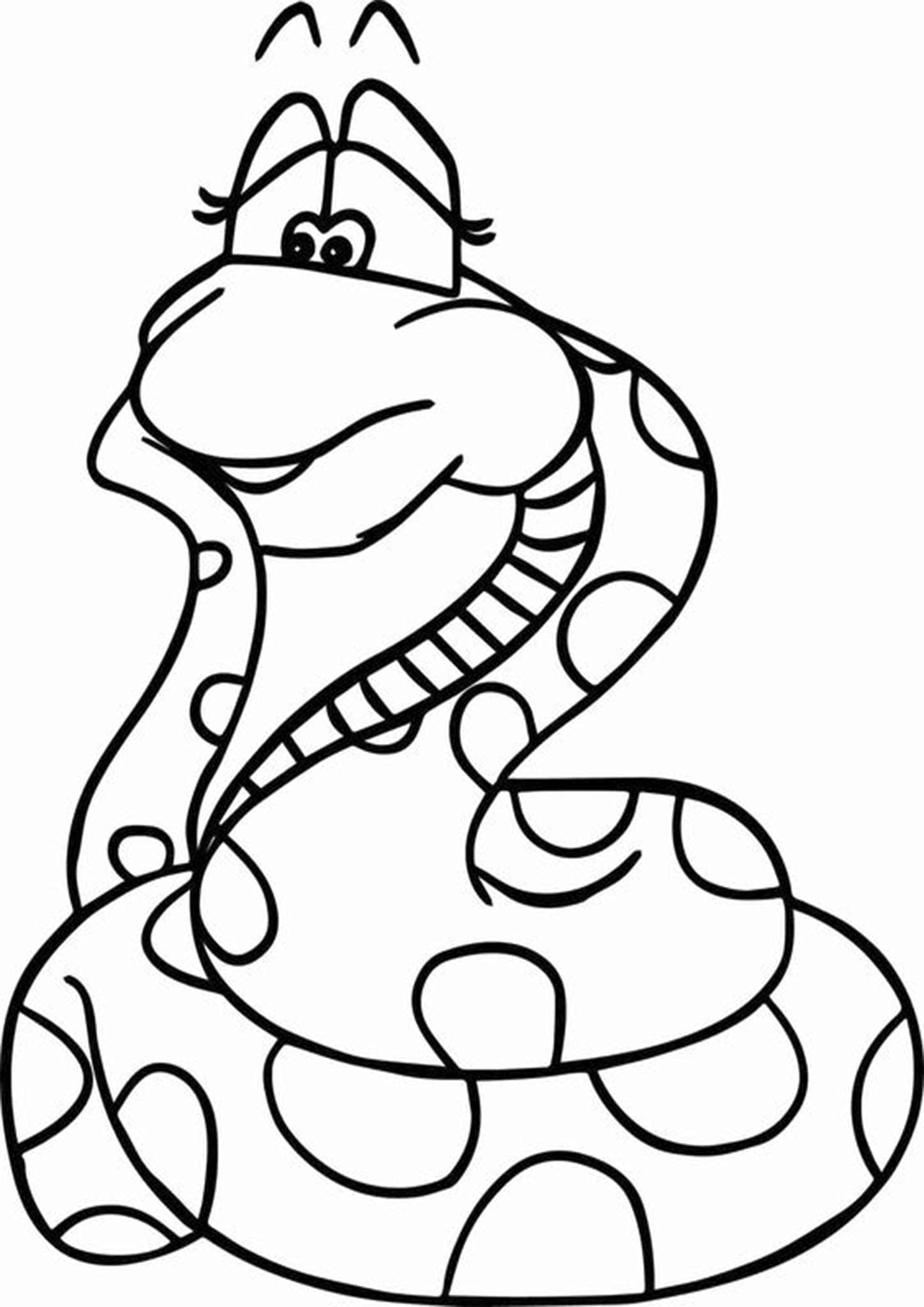 Snake Coloring Pages for Kids Free Printable 2