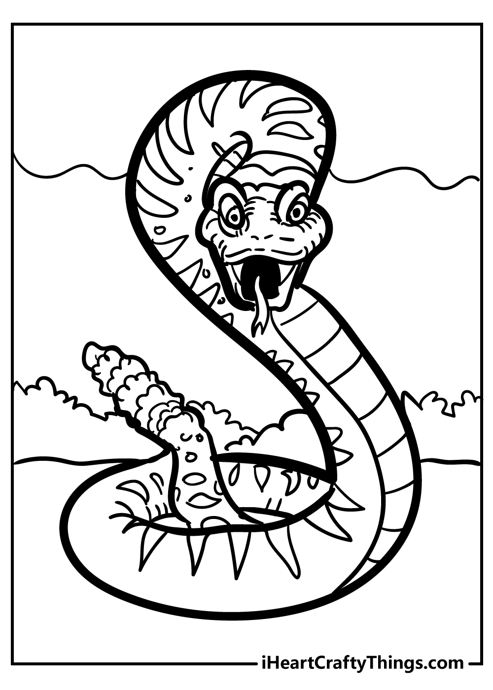 Snake Coloring Pages for Kids Free Printable 20