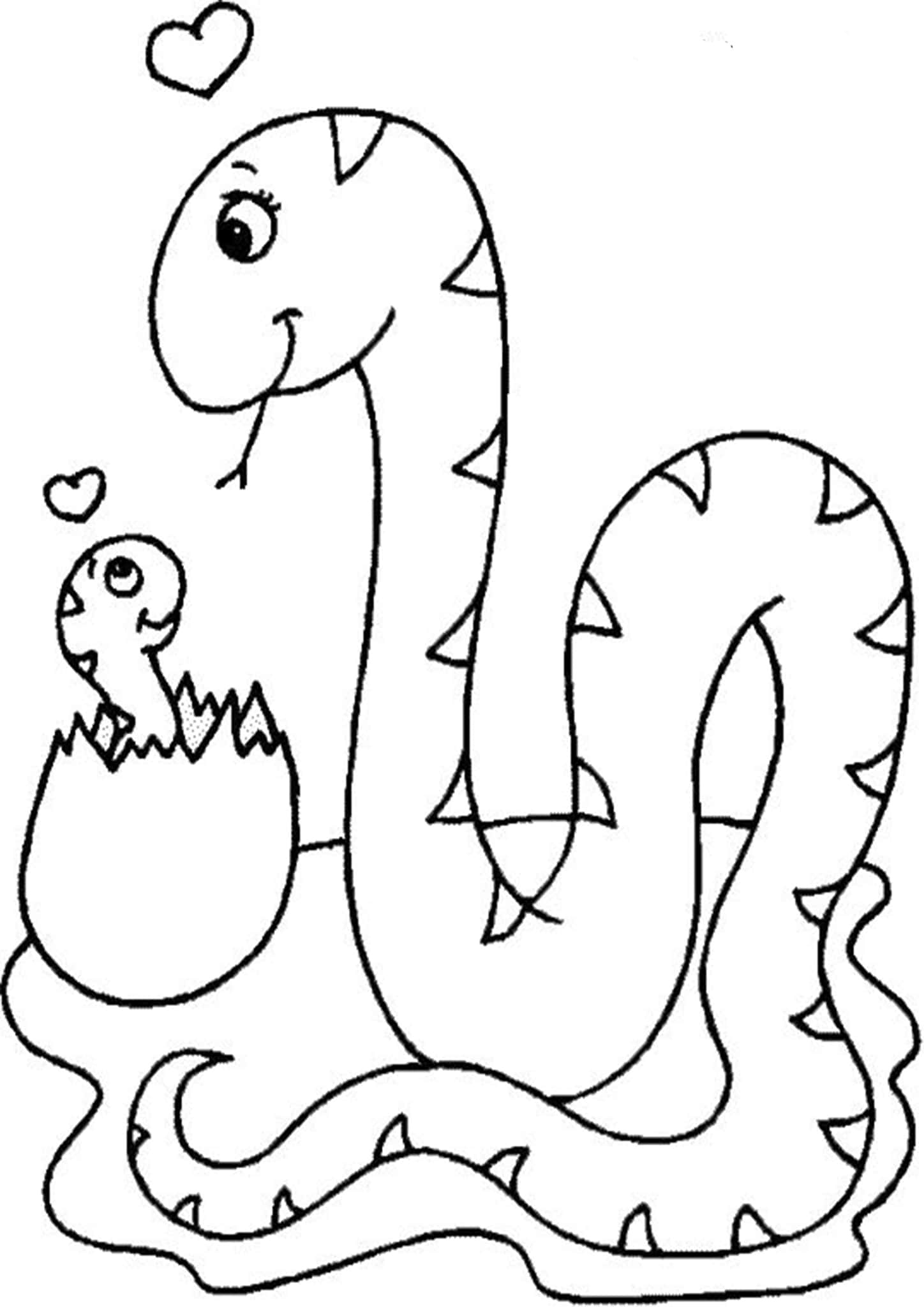 Snake Coloring Pages for Kids Free Printable 22