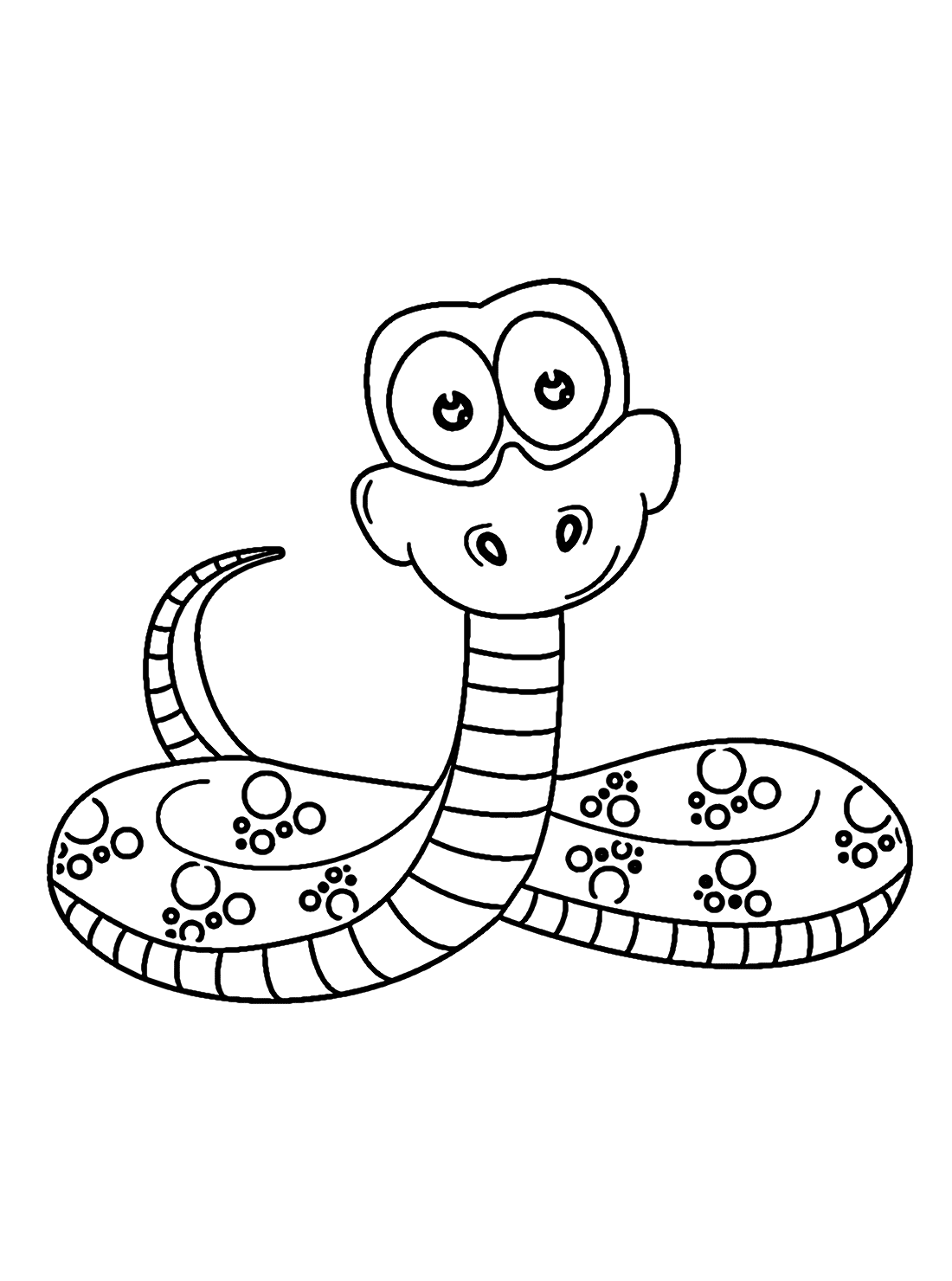 Snake Coloring Pages for Kids Free Printable 23