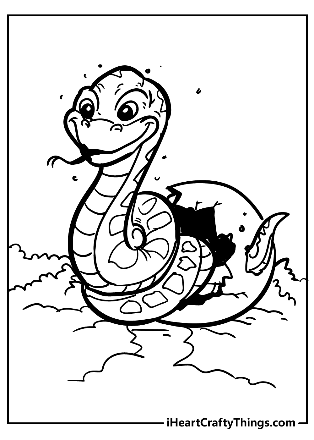 Snake Coloring Pages for Kids Free Printable 27