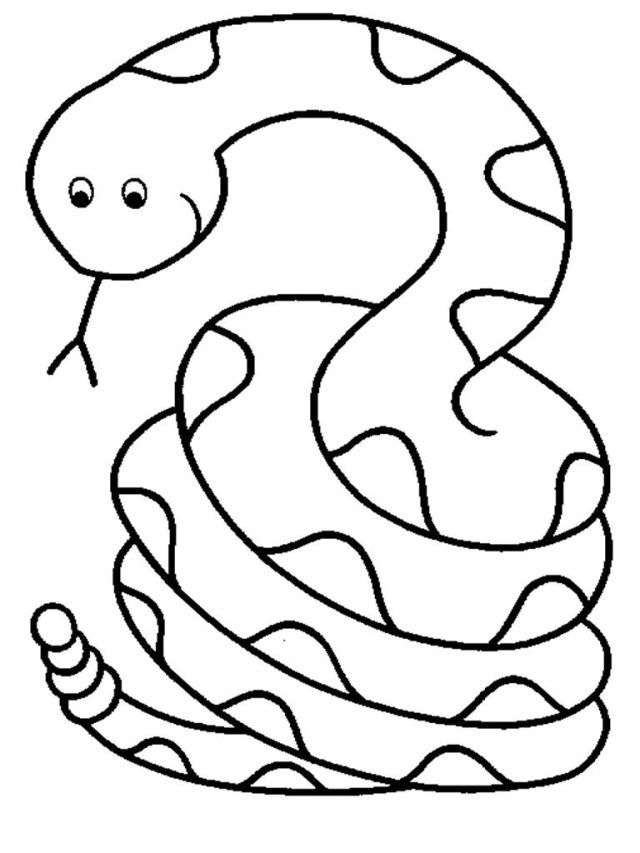 Snake Coloring Pages for Kids Free Printable 33