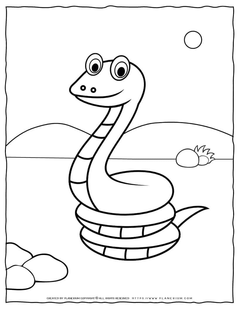 Snake Coloring Pages for Kids Free Printable 43