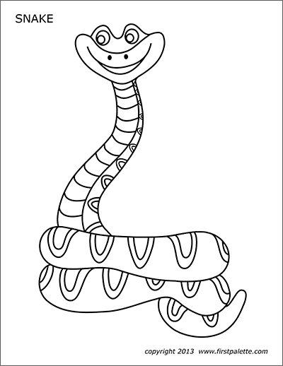 Snake Coloring Pages for Kids Free Printable 66