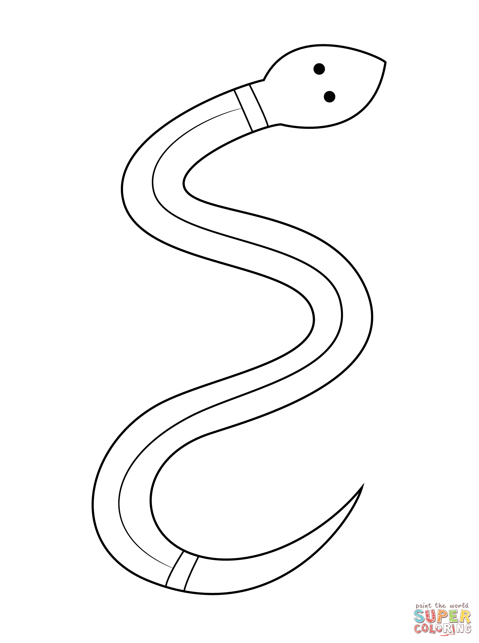 Snake Coloring Pages for Kids Free Printable 81