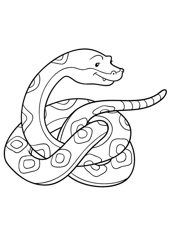 Snake Coloring Pages for Kids Free Printable 84