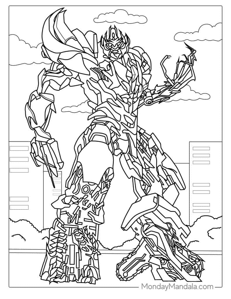 Transformers One Coloring Pages Free Printable 176