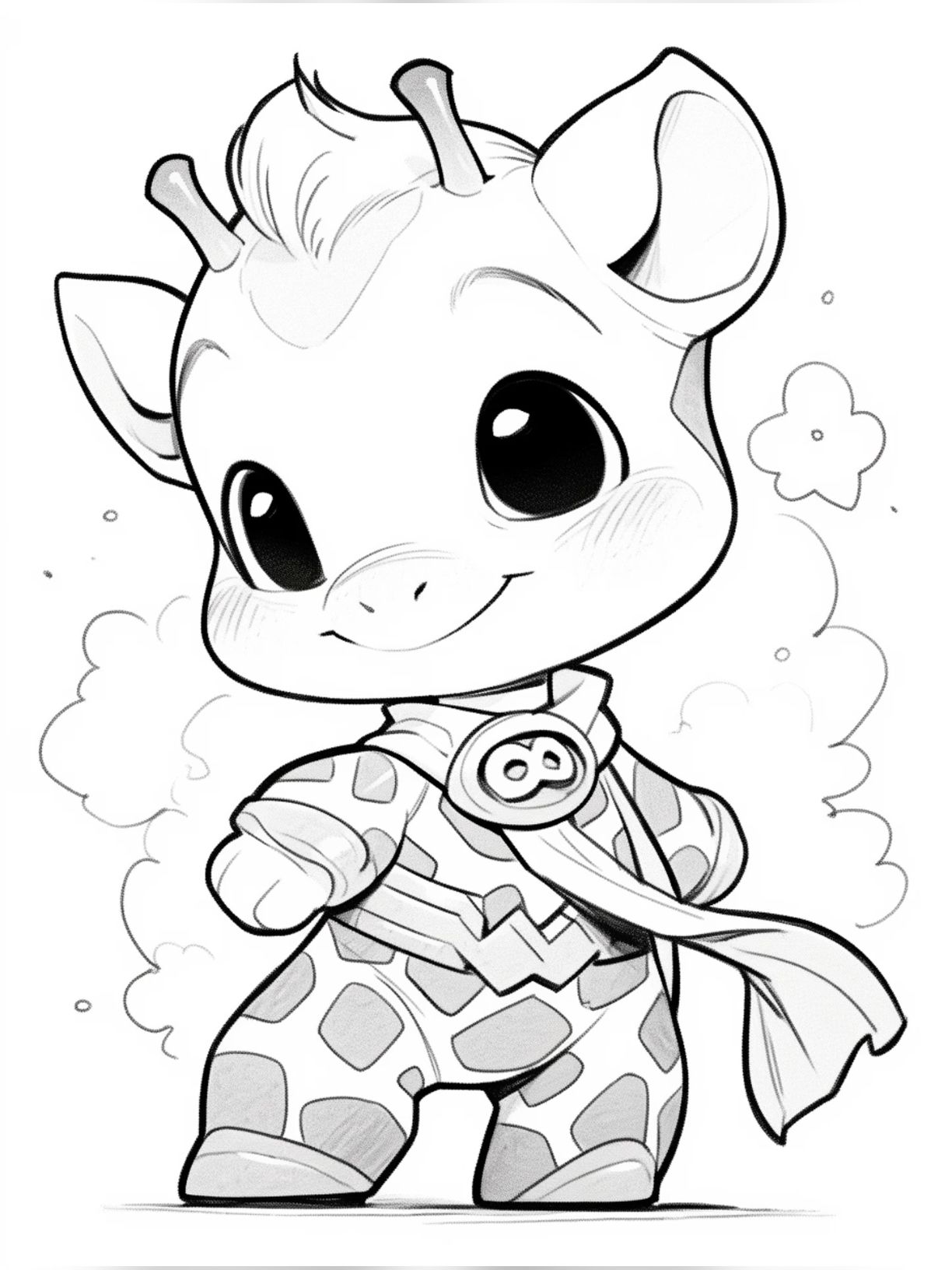 100+ Giraffe Coloring Pages 100