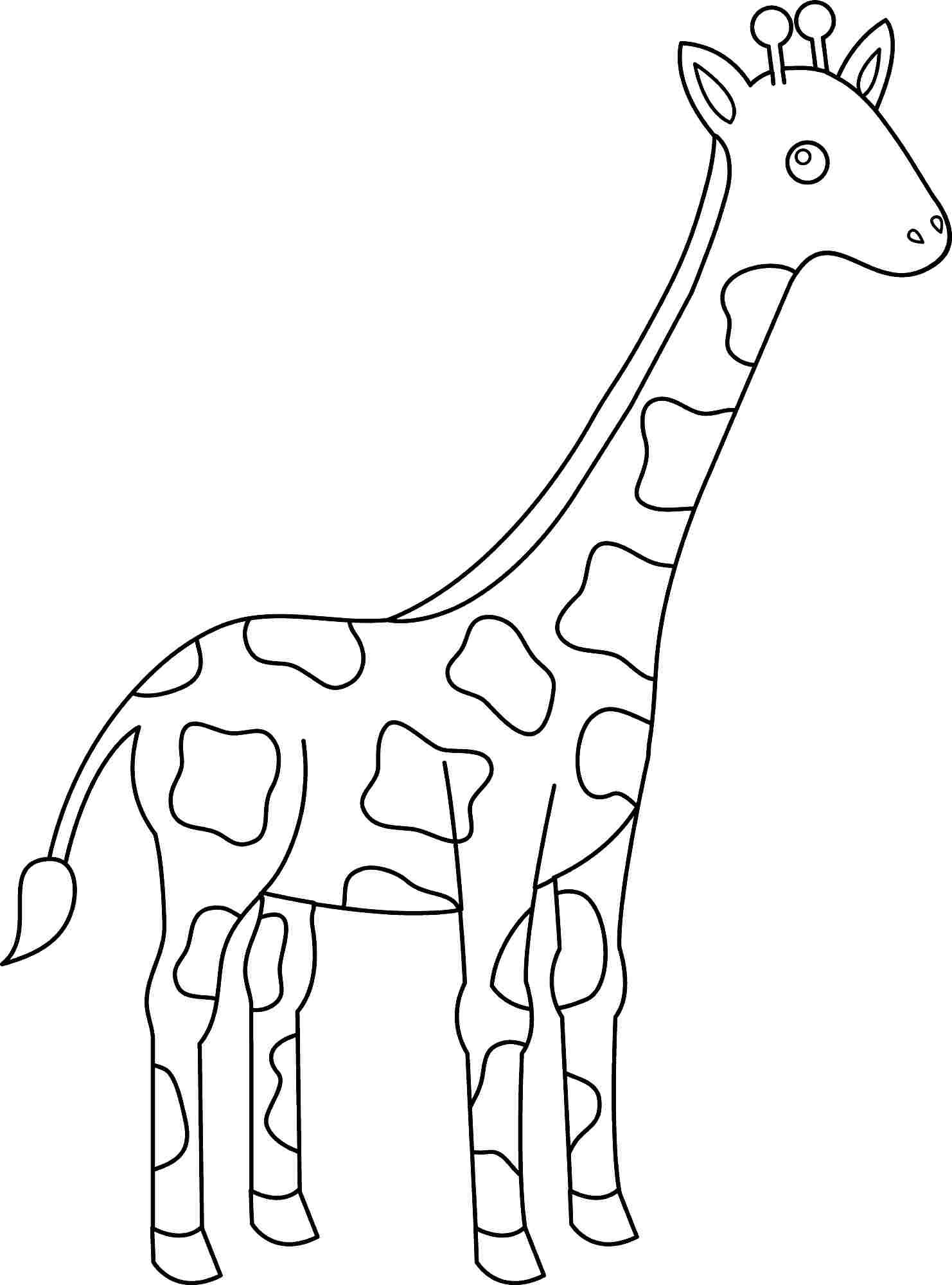 100+ Giraffe Coloring Pages 14