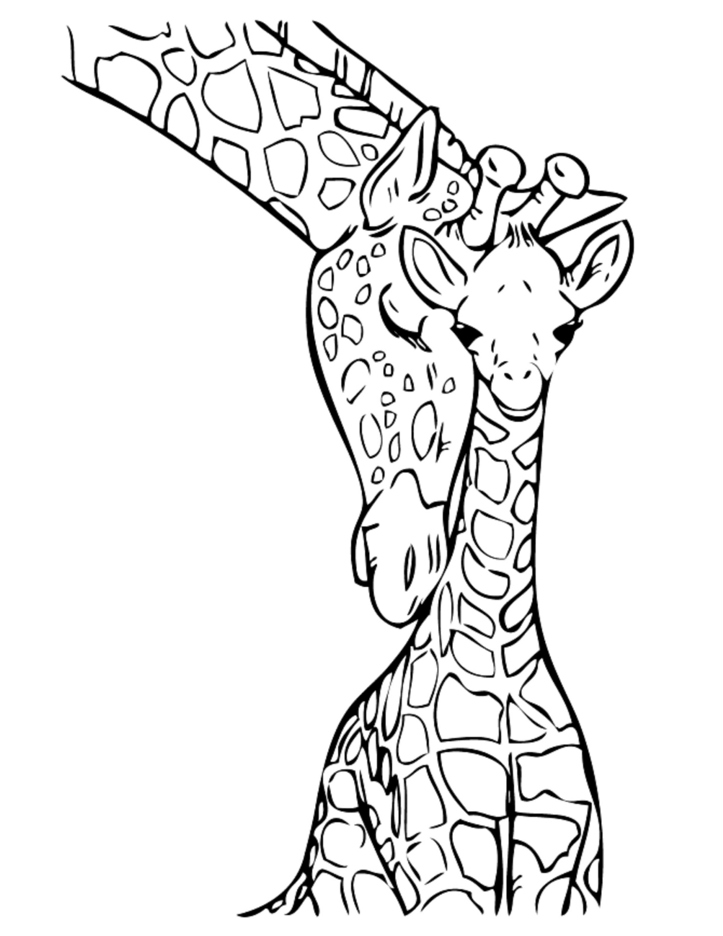 100+ Giraffe Coloring Pages 2