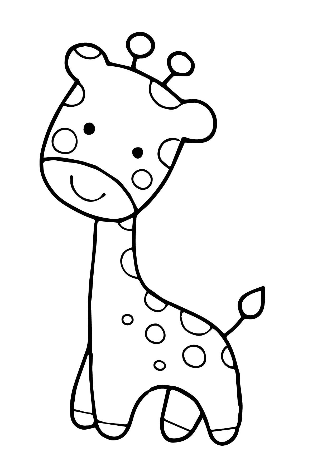 100+ Giraffe Coloring Pages 20