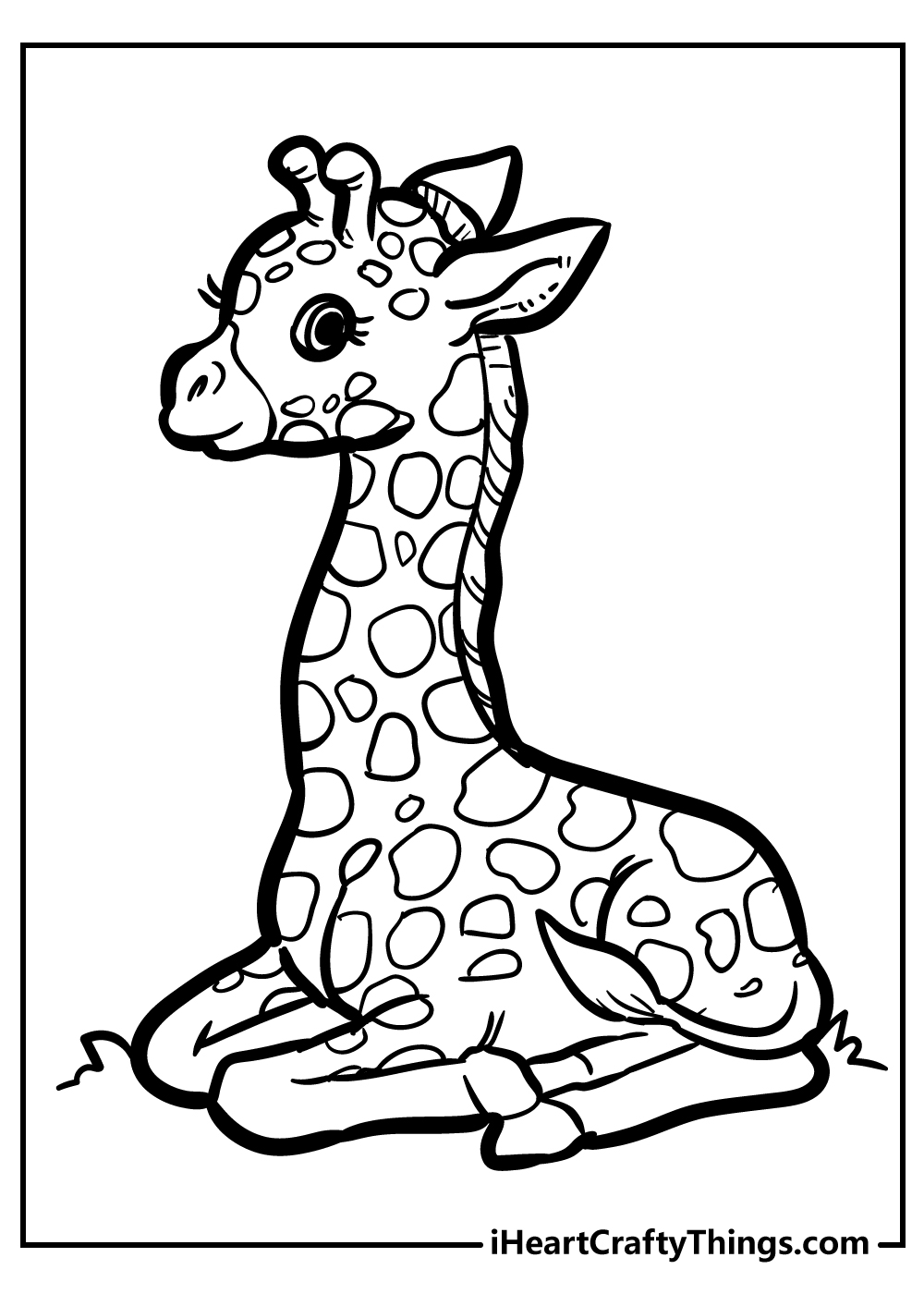 100+ Giraffe Coloring Pages 28