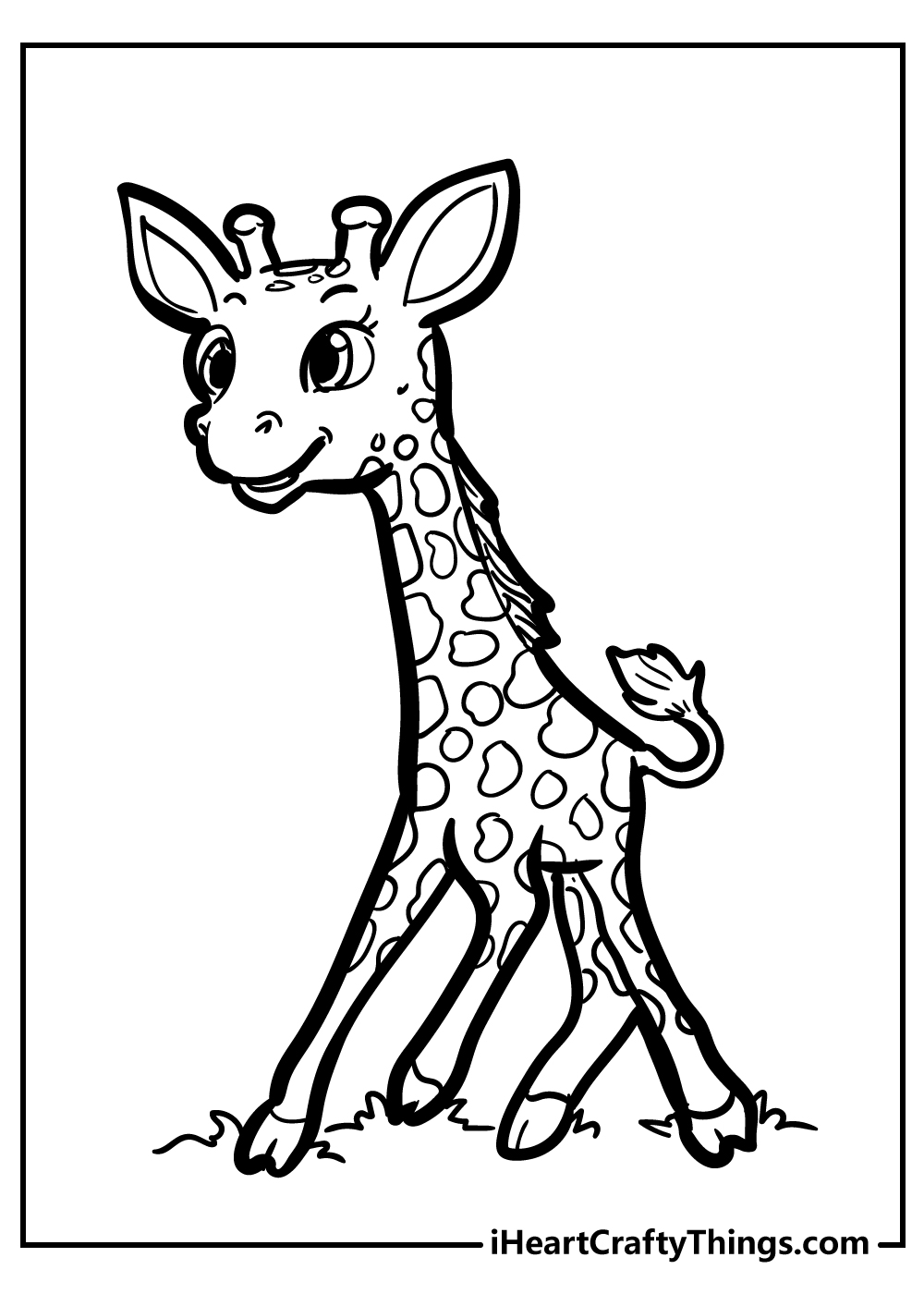 100+ Giraffe Coloring Pages 29