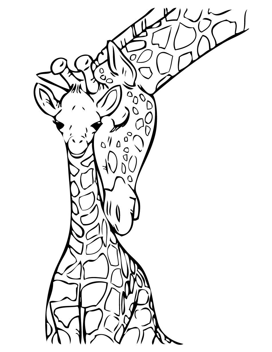 100+ Giraffe Coloring Pages 31