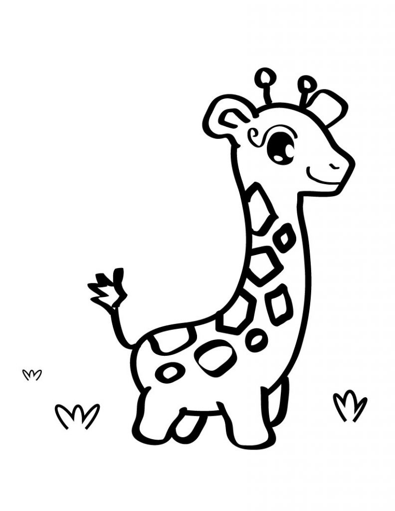 100+ Giraffe Coloring Pages 36