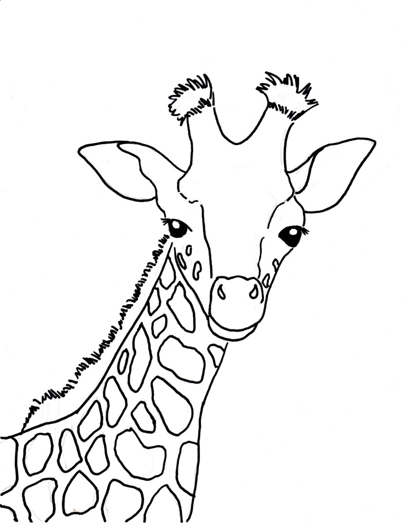 100+ Giraffe Coloring Pages 38