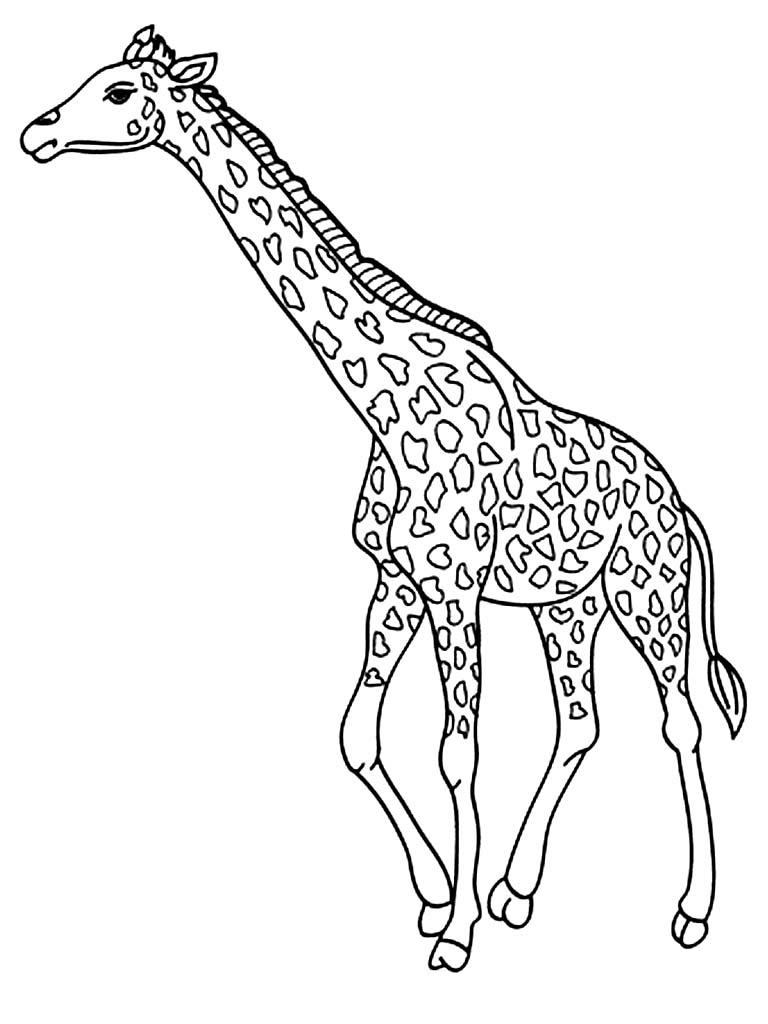 100+ Giraffe Coloring Pages 39