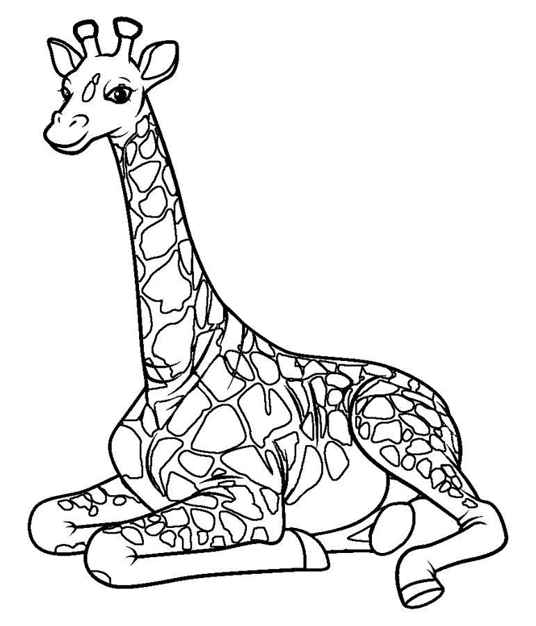 100+ Giraffe Coloring Pages 47