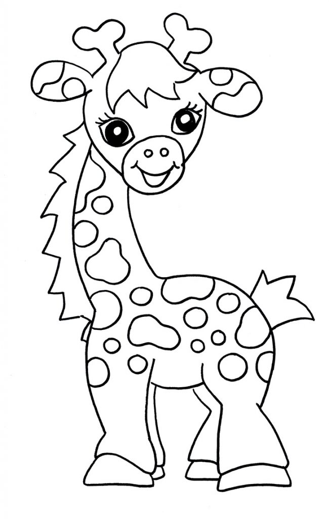 100+ Giraffe Coloring Pages 48