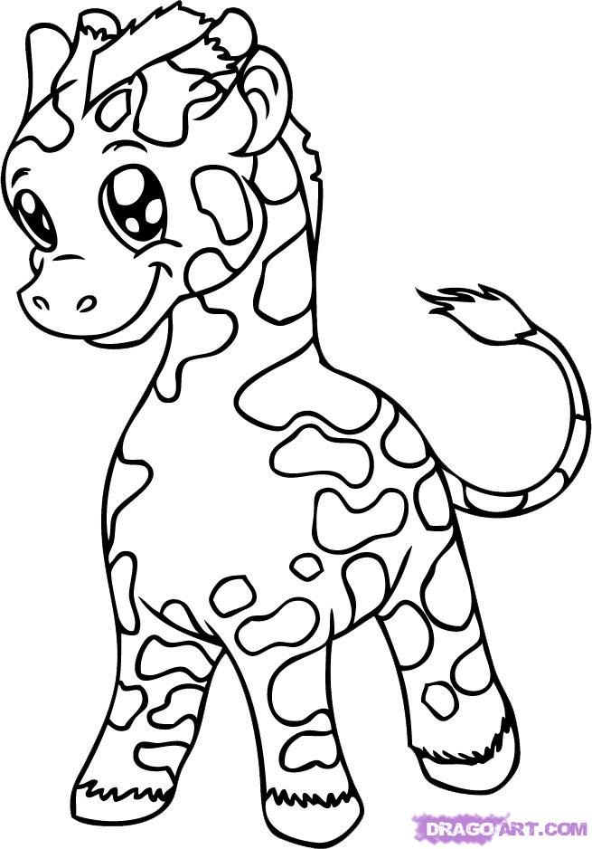 100+ Giraffe Coloring Pages 68