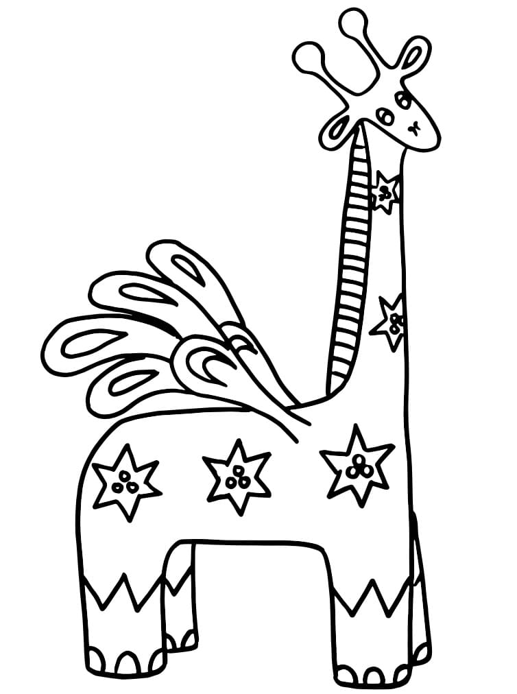 100+ Giraffe Coloring Pages 77