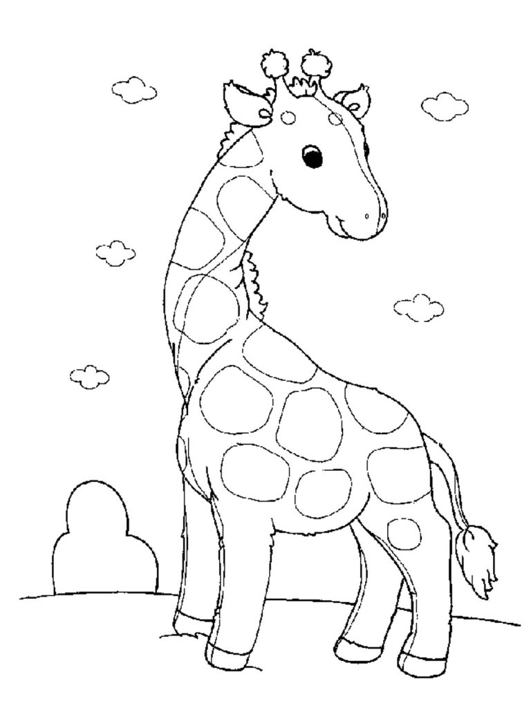 100+ Giraffe Coloring Pages 79