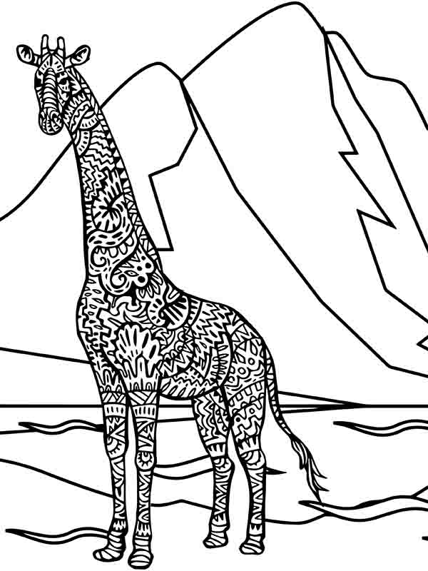 100+ Giraffe Coloring Pages 81