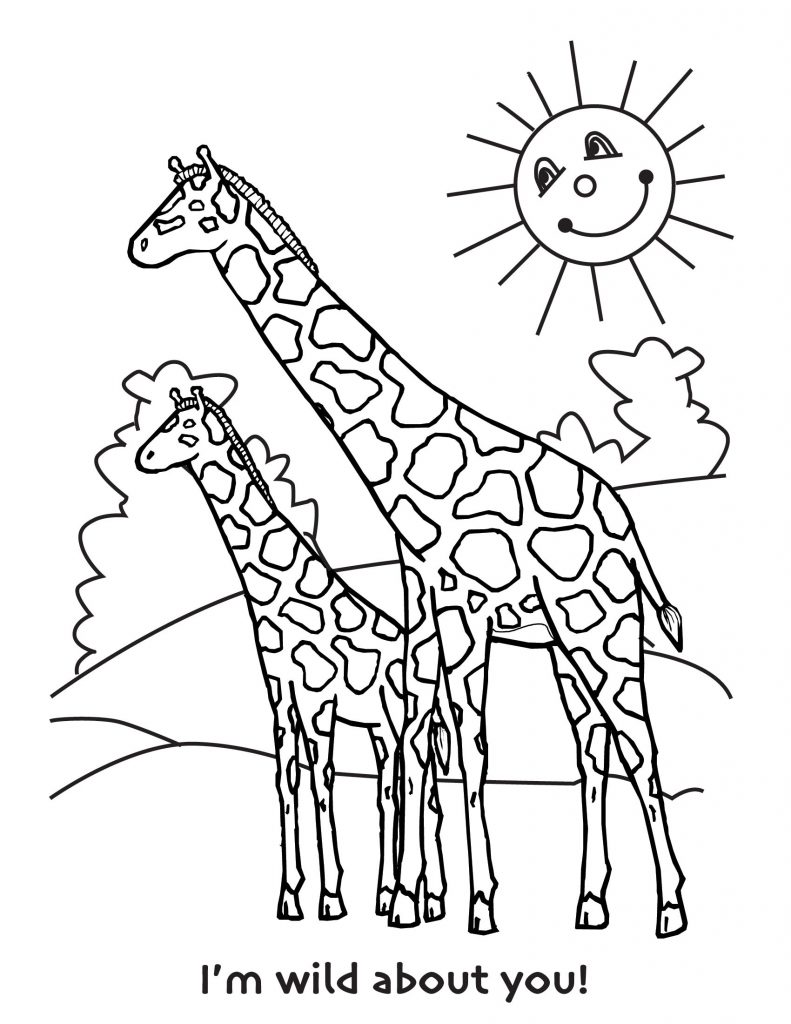 100+ Giraffe Coloring Pages 86