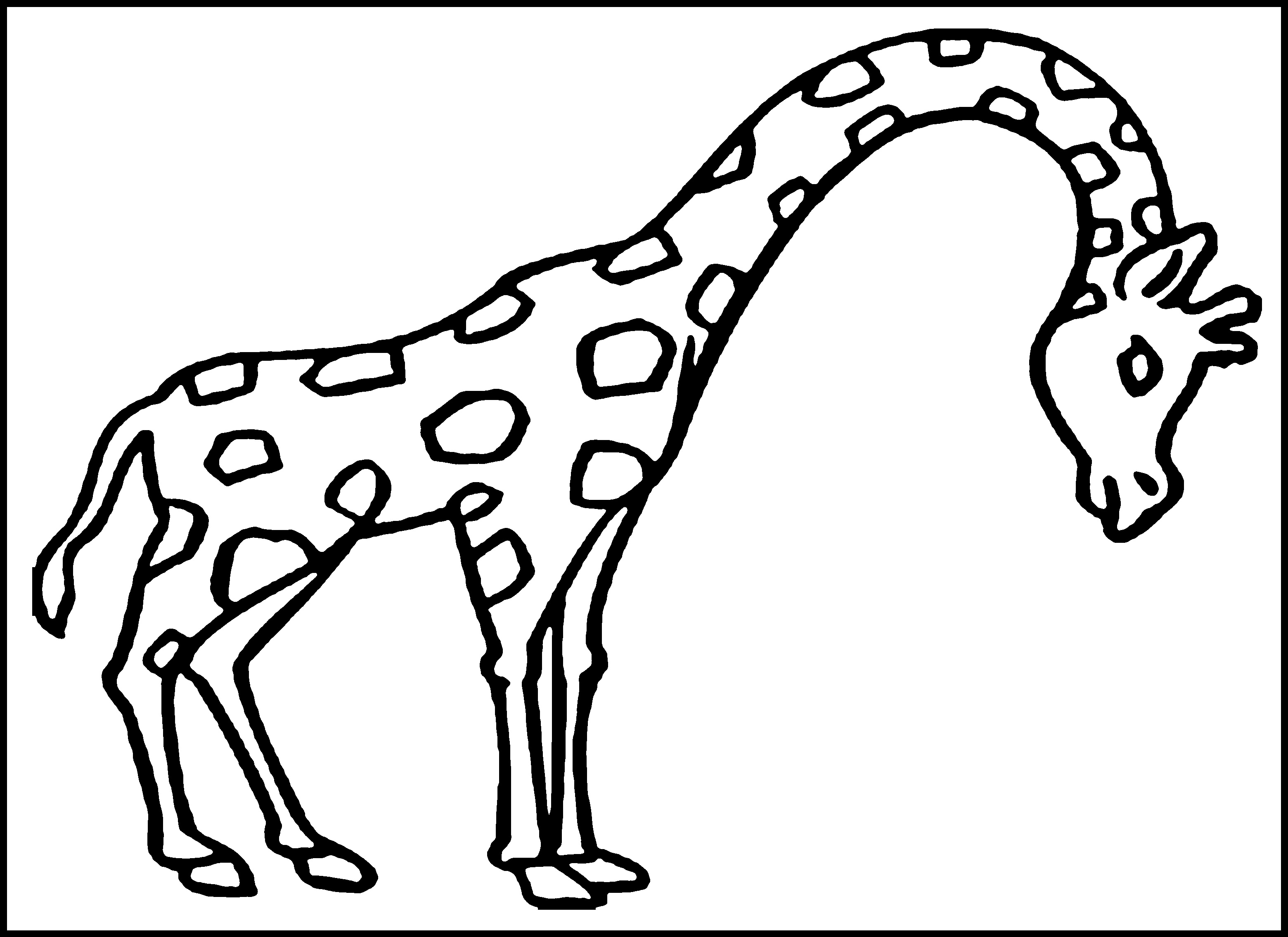 100+ Giraffe Coloring Pages 97