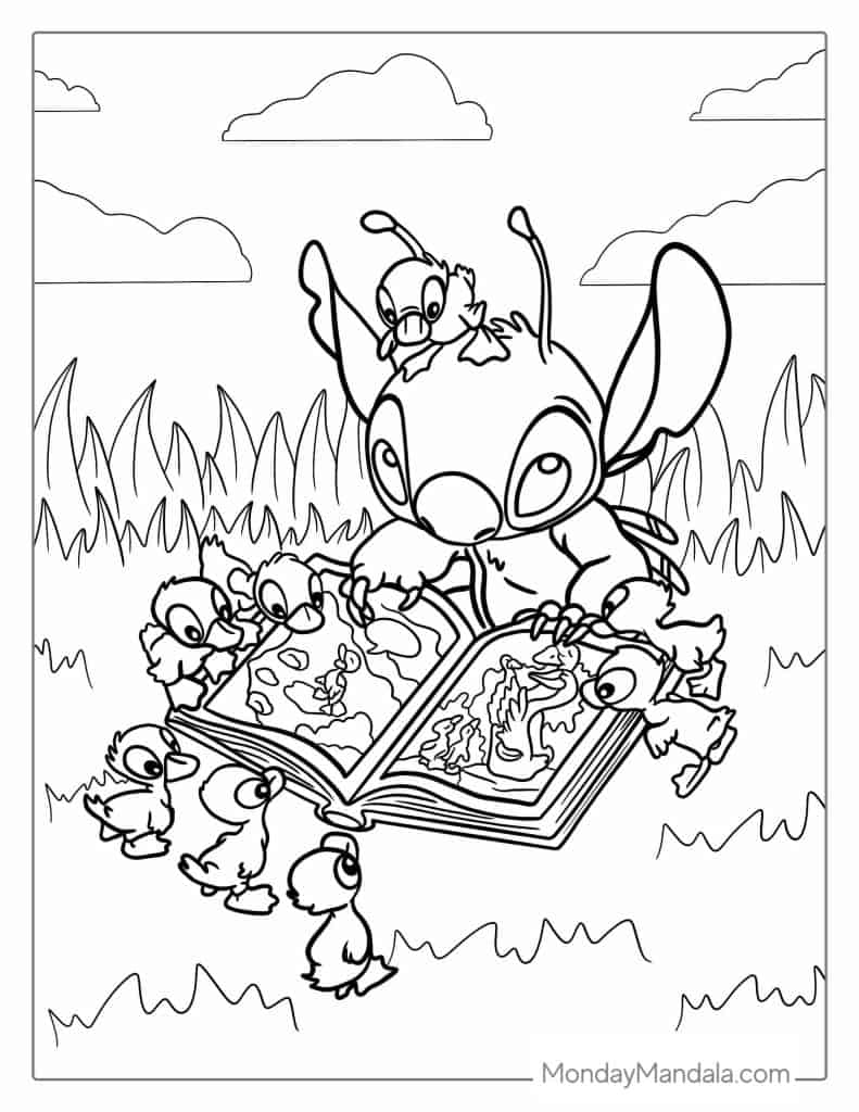 100+ Stitch Coloring Pages 10