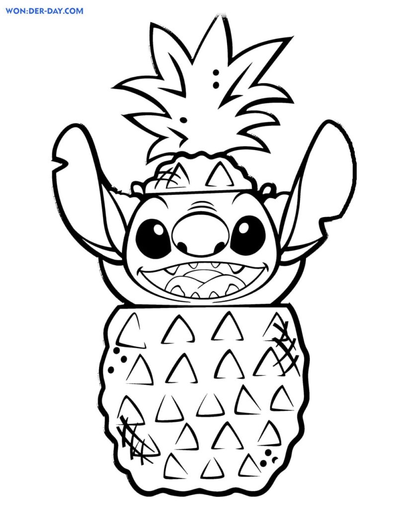 100+ Stitch Coloring Pages 103