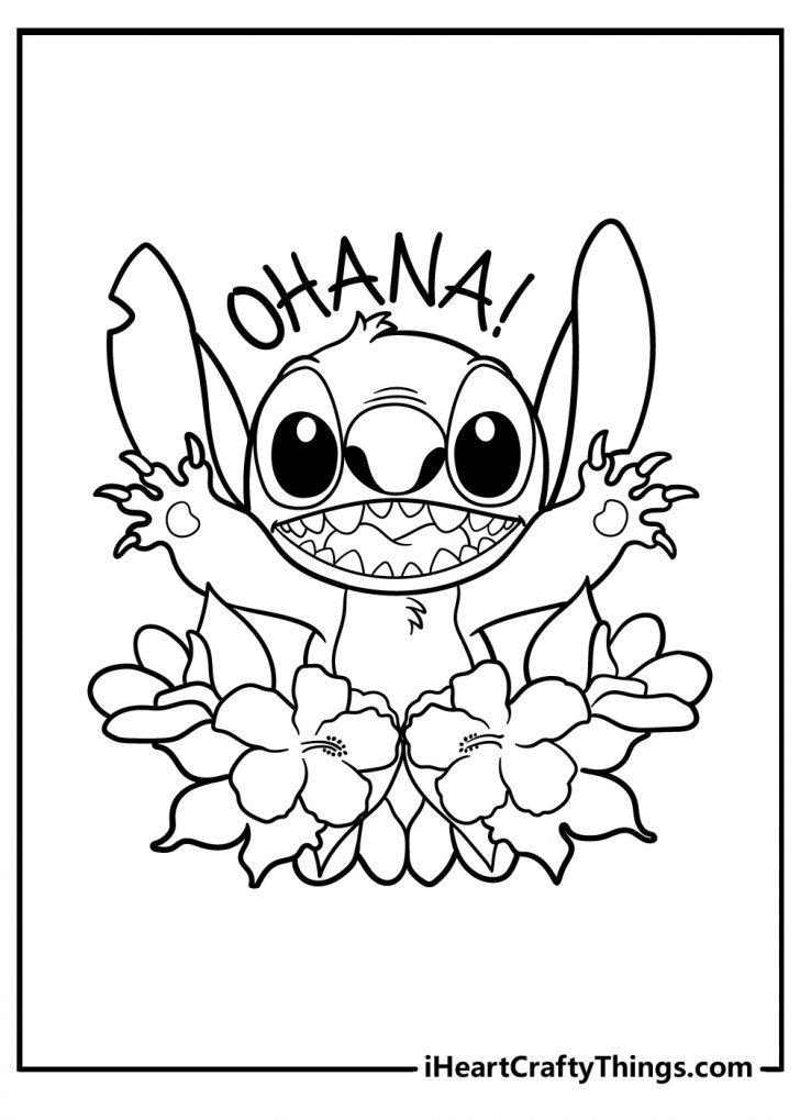 100+ Stitch Coloring Pages 16