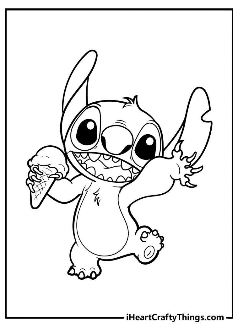 100+ Stitch Coloring Pages 2