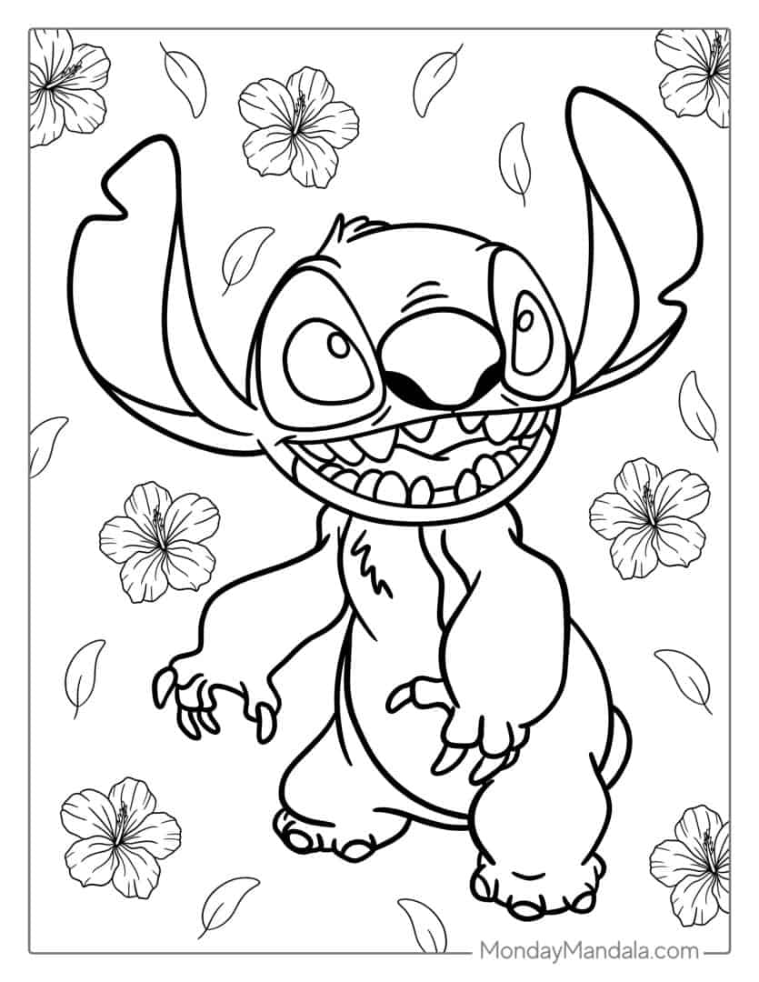 100+ Stitch Coloring Pages 21