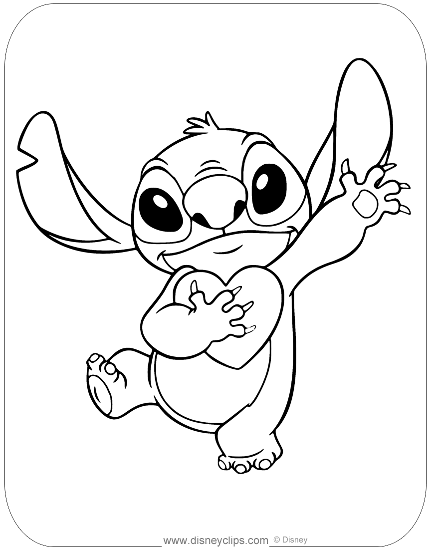 100+ Stitch Coloring Pages 35